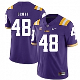 LSU Tigers 48 Dantrieze Scott Purple Nike College Football Jersey Dzhi,baseball caps,new era cap wholesale,wholesale hats